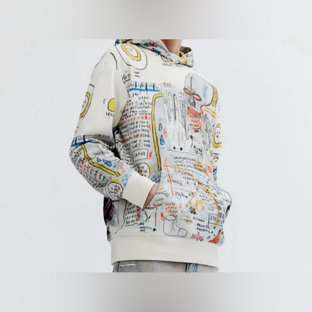 Basquiat x Ev Bravado & Tela D'Aore x H&M - Hoodie Size Medium NWT - Picture 5 of 5